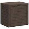 vidaXL Caixa arruma&ccedil;&atilde;o p/ jardim 58,5x46x55 cm polipropileno castanho