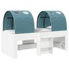 vidaXL Cama com T&uacute;nel 4 pcs Branco e Azul-Claro Derivados de Madeira