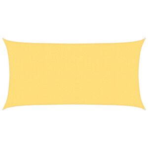 vidaXL Para-sol estilo vela 160 g/m&sup2; 2x3,5 m PEAD bege