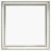 vidaXL Vaso floreira 100x100x80 cm a&ccedil;o branco