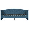 vidaXL Sof&aacute;-cama c/ colch&atilde;o e sa&iacute;da USB 90x200 cm veludo azul