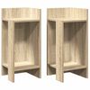 vidaXL Mesas laterais 2 pcs c/ prateleira 110x50x103cm carvalho sonoma