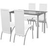 vidaXL Conjunto de jantar 5 pcs branco