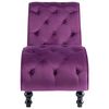 vidaXL Chaise longue em veludo roxo