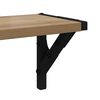 vidaXL Prateleiras de Parede com prateleira 2 pcs Carvalho Artesanal