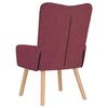 vidaXL poltrona Vinho Vermelho 63 x 67 x 94 cm Tecido e contraplacado
