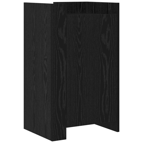 vidaXL Buffet Carvalho Preto 45 x 35 x 75 cm