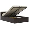 vidaXL Cama hidr&aacute;ulica c/ arruma&ccedil;&atilde;o 140x200cm couro artificial cinza
