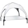 vidaXL Cama para Cachorro Manual Cinza Prata 104 x 86 x 84,5 cm A&ccedil;o
