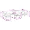 vidaXL 11pcs conj. sofás jardim c/almofadões pinho maciço castanho mel