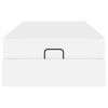 vidaXL Estrutura de cama com colch&atilde;o com colch&atilde;o 2 pcs Branco PVC