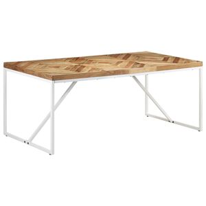 vidaXL Mesa de jantar 180x90x76 cm madeira ac&aacute;cia maci&ccedil;a e mangueira