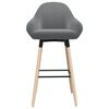 vidaXL Bancos de bar 2 pcs tecido cinzento-claro
