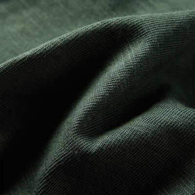 T-shirt de manga comprida para criança verde-escuro 92