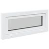 vidaXL Janela de por&atilde;o RISOR 90x40 cm basculante 3 vidros branco