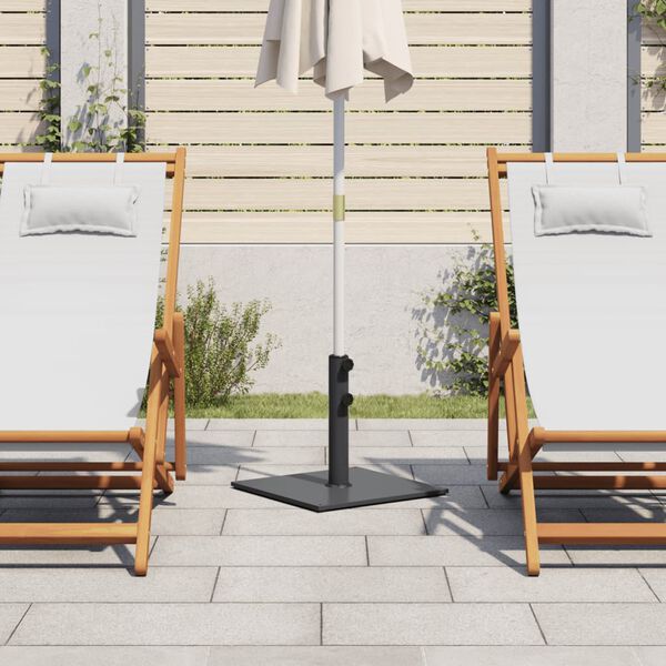 vidaXL Base de guarda-sol para postes de Ø32/38/48 mm 17 kg quadrado