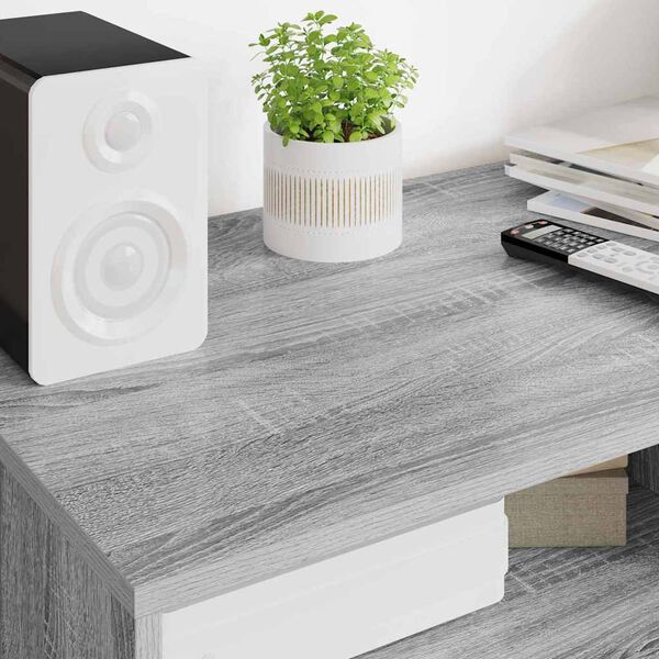 vidaXL Gabinete para TV com gaveta Cinza Sonoma 100 x 48 x 43 cm