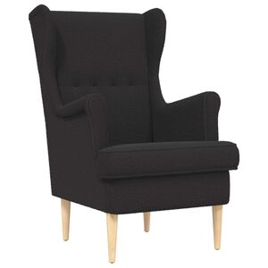 vidaXL poltrona Preto Boucl&eacute;