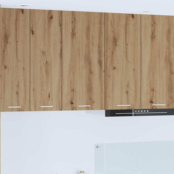 vidaXL Arm&aacute;rio suspenso Carvalho Artesanal e Branco 40 x 31 x 80 cm