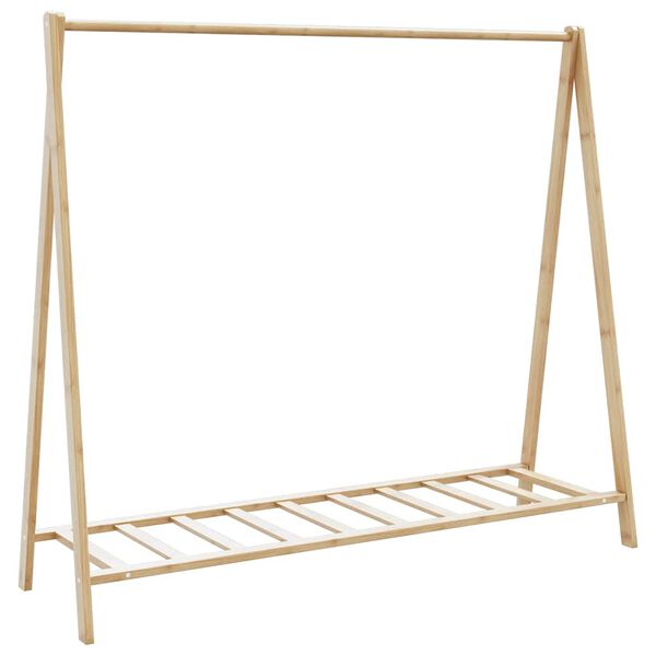 vidaXL Roupeiro com prateleiras 106x34x102 cm bambu