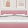 vidaXL Cabeceira com cabeceira Rosa 160 cm Couro Sint&eacute;tico