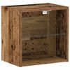 vidaXL Prateleira Flutuante com Luz LED Castanho 40 x 28,5 x 40 cm