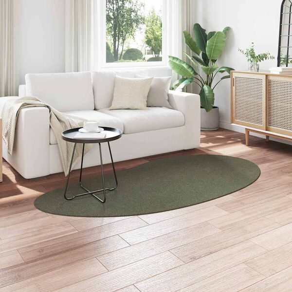 vidaXL Tapetes de &aacute;rea HUARTE Verde Floresta 100 x 200 cm Poli&eacute;ster