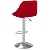 vidaXL Bancos de bar 2 pcs veludo vermelho tinto