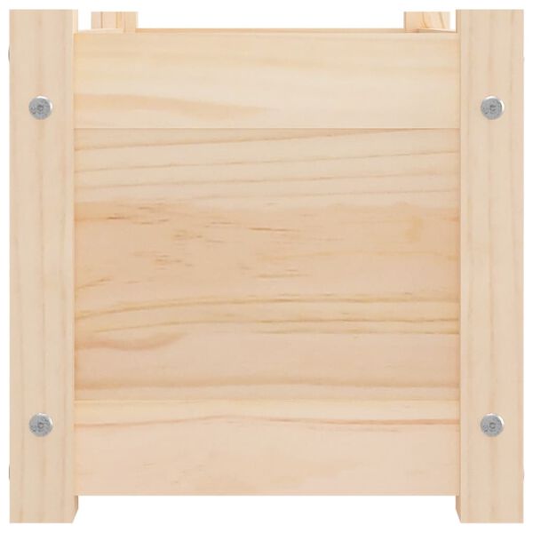 vidaXL Vaso/floreira de jardim 60x31x31 cm madeira de pinho maciça