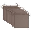 vidaXL Cadeiras de jardim 8 pcs c/ almofad&otilde;es madeira de ac&aacute;cia maci&ccedil;a
