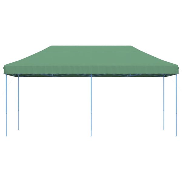 vidaXL Tenda para festas pop-up dobrável 580x292x315 cm verde