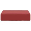 vidaXL Almofada de Assento Externa vermelho tinto 40 x 40 x 8 cm