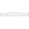 vidaXL Cestos gabião arqueados 25pcs 400x50x40/60 cm ferro galvanizado