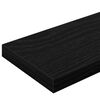 vidaXL Estante de Prateleira 4 pcs Preto 100 x 10 x 1,5 cm