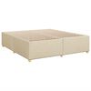 vidaXL Cama com molas/colch&atilde;o 180x200 cm tecido cor creme