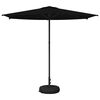 vidaXL Parasol de Jardim com Base 270 x 270 cm Poli&eacute;ster Retangular