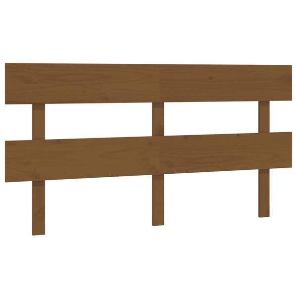 vidaXL Cabeceira de cama 154 x 3 x 81 cm pinho maci&ccedil;o castanho mel