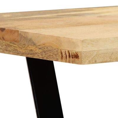 vidaXL Mesa de jantar 120x60x76 cm madeira de mangueira maciça