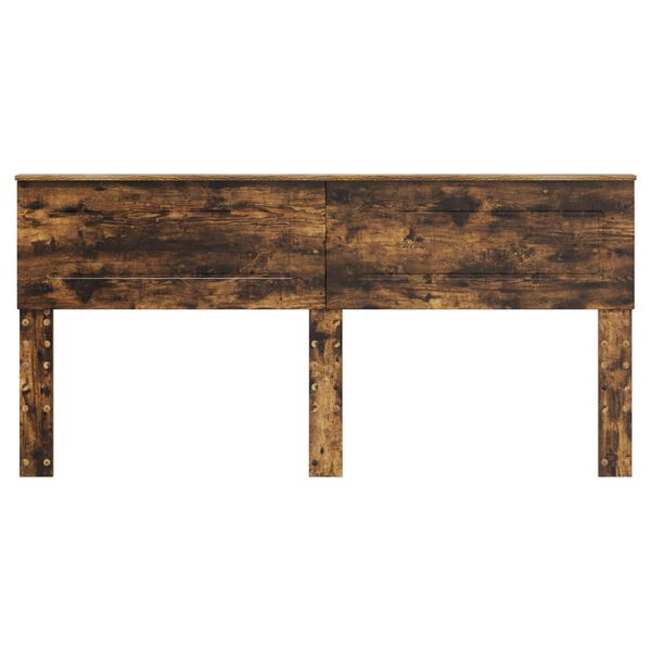 vidaXL Cabeceira Carvalho Defumado 200 cm Madeira processada