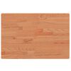 vidaXL Tampo de mesa retangular 60x40x2,5 cm madeira de faia maci&ccedil;a