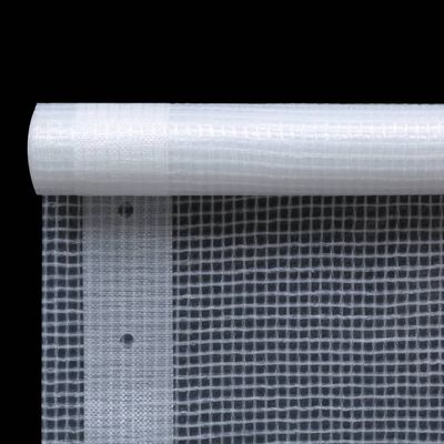 vidaXL Lona em tecido imitação de gaze 260 g/m² 2x20 m branco