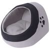 vidaXL Ninho para gato cinzento e preto L