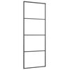vidaXL Porta deslizante c/ conj. ferragens 76x205cm vidro ESG/alumínio