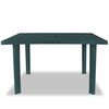 vidaXL Mesa de jardim 126x76x72 cm pl&aacute;stico verde