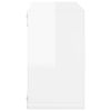 vidaXL Prateleiras parede forma de cubo 2pcs 26x15x26 cm branco brilh.