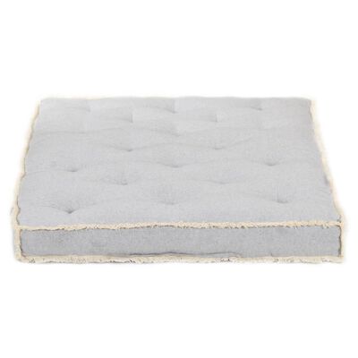 vidaXL Almofadão para sofá de paletes 120x80x10 cm cinzento