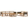 vidaXL Conjunto de Sof&aacute;s para Exterior 6 pcs Natural