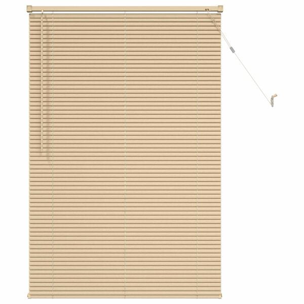 vidaXL Cortina Veneziana Marrom Claro com Padr&atilde;o 150 x 80 cm PVC