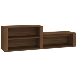 vidaXL Sapateira 150x35x45 cm derivados de madeira carvalho castanho