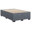 vidaXL Cama boxspring com colch&atilde;o 120x200 cm veludo cinzento-escuro